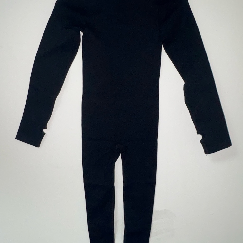 Black Ribbed Jumpsuit - Picture 6 of 8